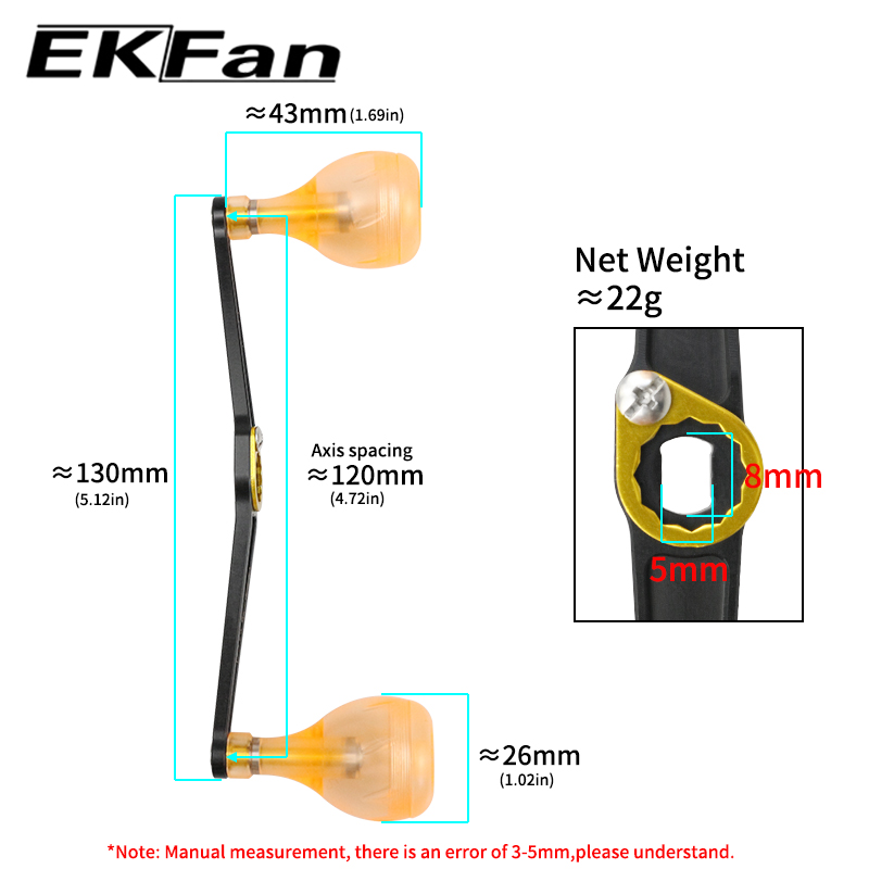 EKFan 130MM Ultralight Alloy H - Fishing Boat Steering Wheel 评论和价格